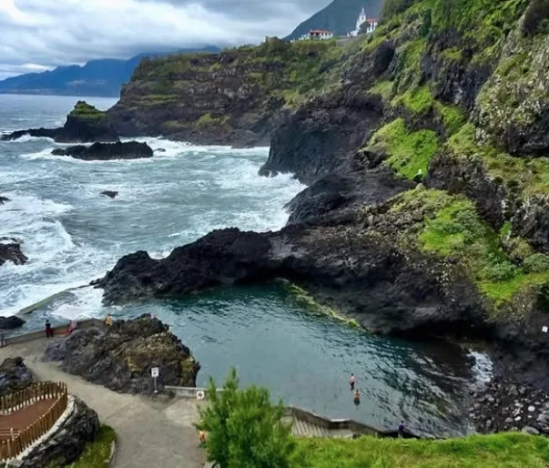 A hidden coastal cove
