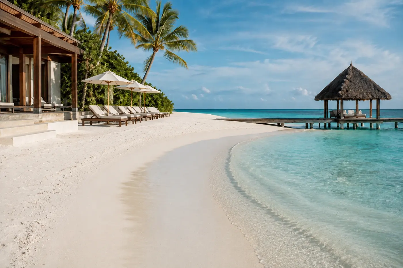 Beach resort in the Riviera Maya, Mexico